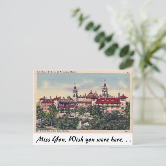 St. Augustine, Florida Briefkaart (Staand voorkant)