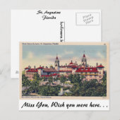 St. Augustine, Florida Briefkaart (Voorkant / Achterkant)