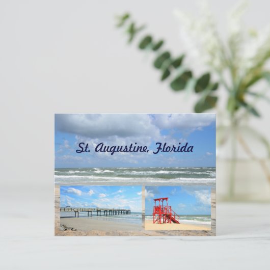St. Augustine Florida Briefkaart (Staand voorkant)