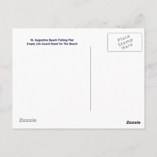 St. Augustine Florida Briefkaart (Achterkant)