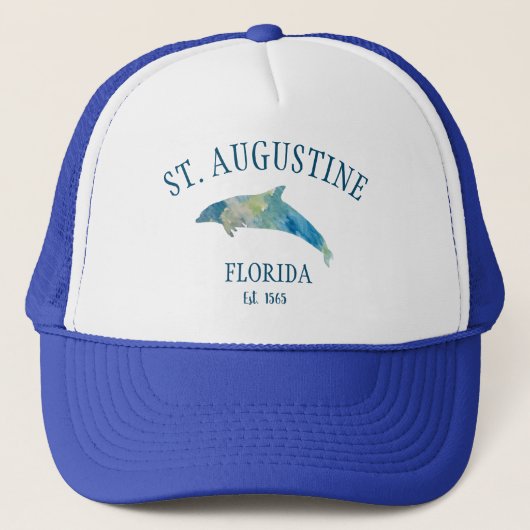 St Augustine Florida Dolphin Trucker Pet (Voorkant)