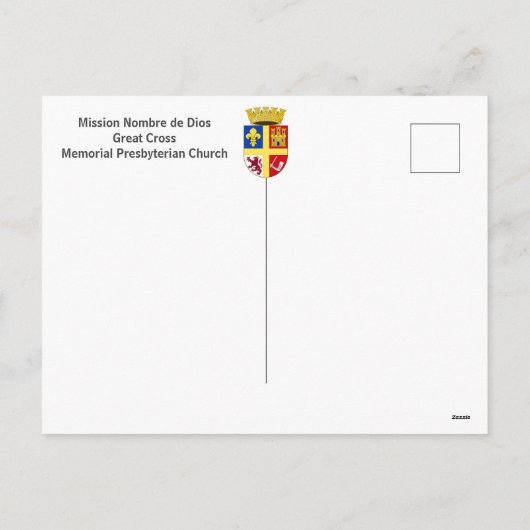 St. Augustine, Florida Feestdagenkaart (Achterkant)