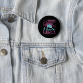 St. Augustine Florida Fl Citrus Staat Miami Sfeer Ronde Button 5,7 Cm (In situ)
