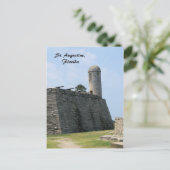 St. Augustine Florida fort castillo de san marcos Briefkaart (Staand voorkant)