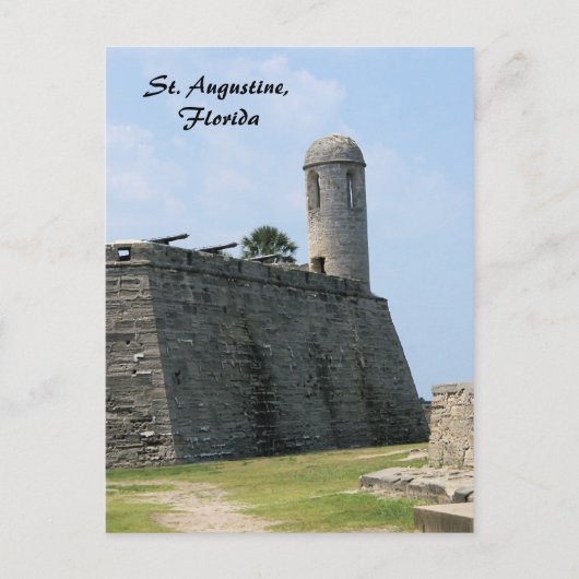 St. Augustine Florida fort castillo de san marcos Briefkaart (Voorkant)