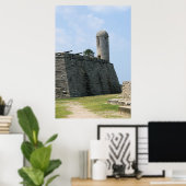 St. Augustine Florida fort castillo de san marcos Poster (Thuiskantoor)