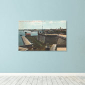 St. Augustine, Florida - Ft-antenne. Marion Canvas Afdruk (Insitu (Houten vloer))