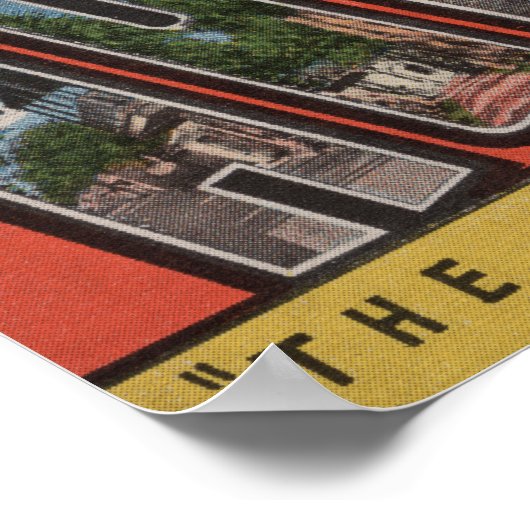 St. Augustine, Florida - Grote Letter Scenes 2 Poster (Hoek)