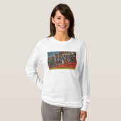St. Augustine, Florida - Grote Letter Scenes 2 T-shirt (Voorkant volledig)