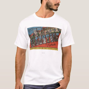 St. Augustine, Florida - Grote Letter Scenes 2 T-shirt