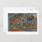 St. Augustine, Florida - Grote letterscènes Briefkaart (Voorkant / Achterkant)
