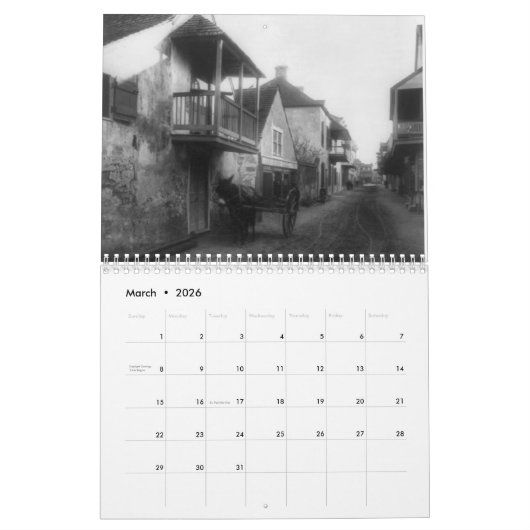 St. Augustine, Florida Kalender (Mar 2026)