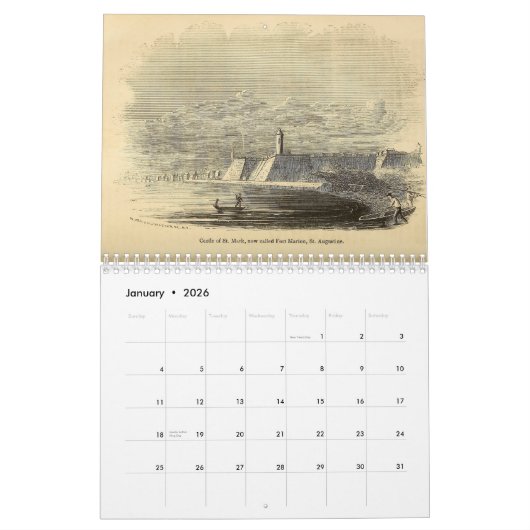 St. Augustine, Florida Kalender (Jan 2026)