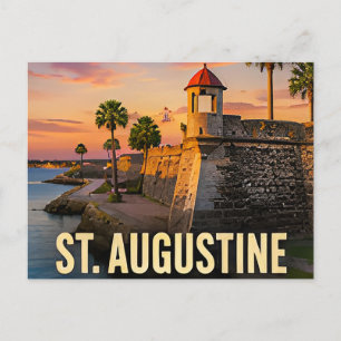 St Augustine Florida Kuststad Reis Cadeau Briefkaart