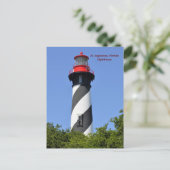 St. Augustine Florida Lighthouse Holiday Briefkaar Feestdagenkaart (Staand voorkant)