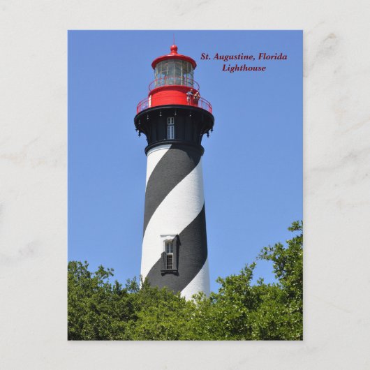 St. Augustine Florida Lighthouse Holiday Briefkaar Feestdagenkaart (Voorkant)