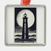 St. Augustine Florida Lighthouse Moon Metalen Ornament (Voorkant)
