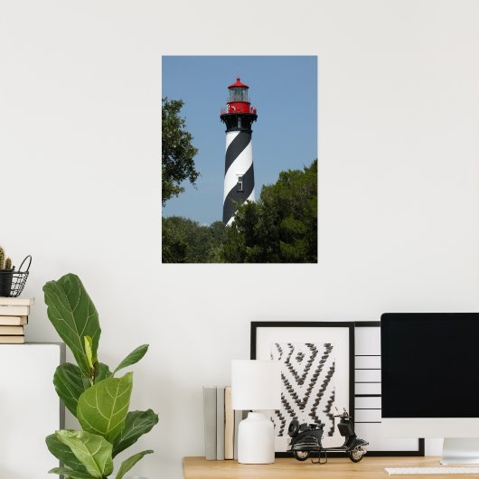 St Augustine Florida Lighthouse Poster (Thuiskantoor)