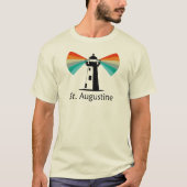 St. Augustine Florida Lighthouse Rainbow T-shirt (Voorkant)