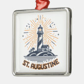 St. Augustine Florida Lighthouse Sunrise Metalen Ornament (Links)