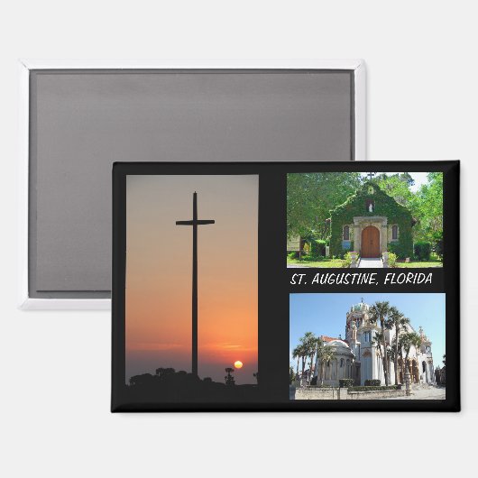 St. Augustine, Florida Magneet (Voorkant / Achterkant)