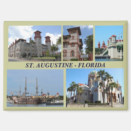 St. Augustine, Florida magneet (Voorkant)