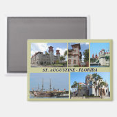 St. Augustine, Florida magneet (Voorkant / Achterkant)