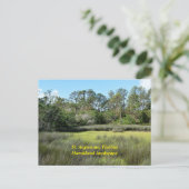 St. Augustine, Florida moerasland Feestdagenkaart (Staand voorkant)