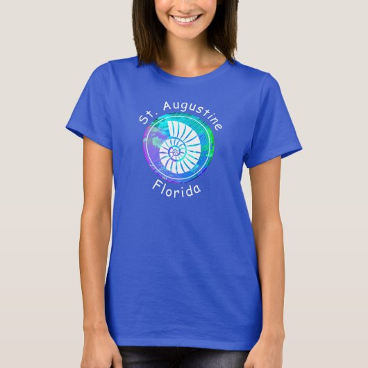 St. Augustine Florida  Nautilus Seashell T-shirt (Voorkant)