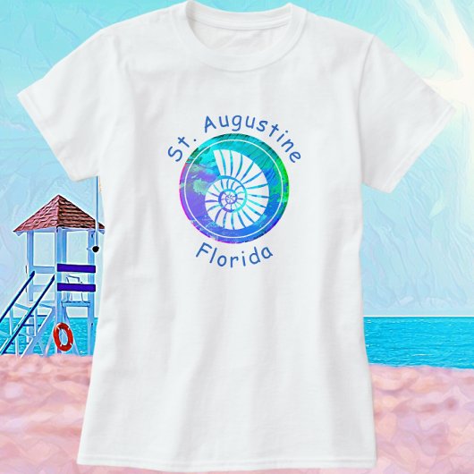 St. Augustine Florida Nautilus Seashell T-shirt