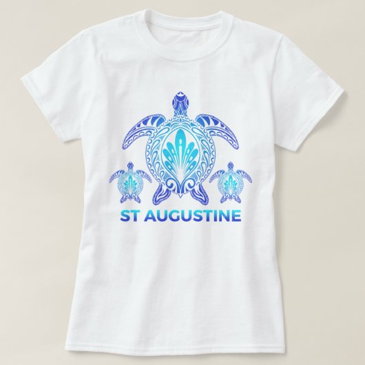 St Augustine Florida Ocean Zee Turtle Souvenirs T-shirt (Design voorkant)