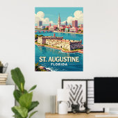 St. Augustine Florida Reis Historische Stad 🏰 Poster (Thuiskantoor)