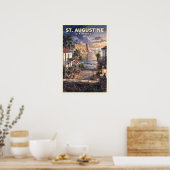 St. Augustine Florida Reis Reclamebord Poster (Keuken)