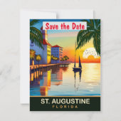 St. Augustine, Florida, Reizen Briefkaart, Save The Date (Voorkant)