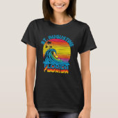 St Augustine Florida Retro Throwback Surf & Beach  T-shirt (Voorkant)