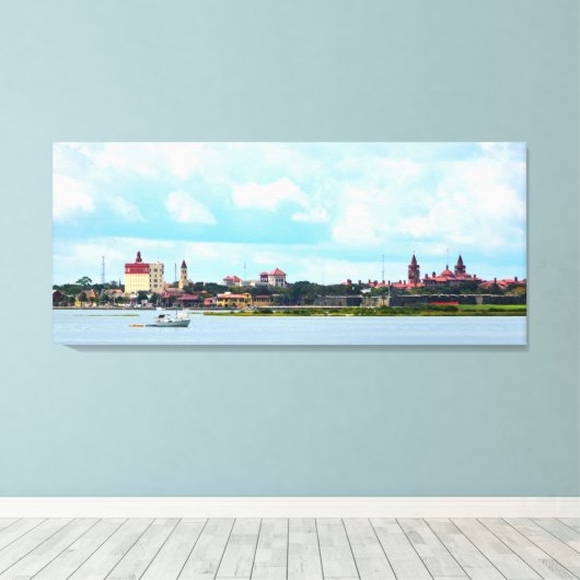 St. Augustine, Florida River Uitzicht Canvas Afdruk (Insitu (Houten vloer))
