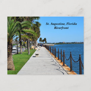 St. Augustine, Florida rivierfront Briefkaart
