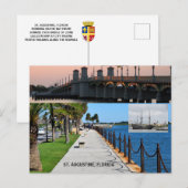 St. Augustine, Florida rivierfront Feestdagenkaart (Voorkant / Achterkant)