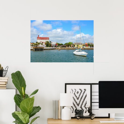St. Augustine, Florida rivierfront Poster (Thuiskantoor)