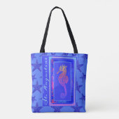 St. Augustine Florida Seahorse en Starfish Tote Bag (Achterkant)
