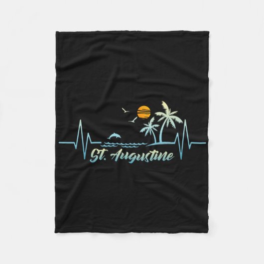 St. Augustine Florida Souvenir Spring Break St. Au Fleece Deken (Voorkant)