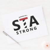 St. Augustine, Florida - STA STRONG Ovale Sticker (Envelop)