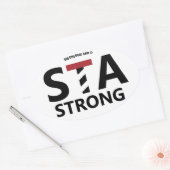 St. Augustine, Florida - STA STRONG Ovale Sticker (Envelop)