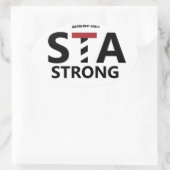 St. Augustine, Florida - STA STRONG Ovale Sticker (Tas)
