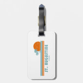 St. Augustine Florida Sun Palm Trees Bagagelabel (Achterkant verticaal)