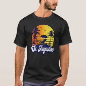 St. Augustine Florida Sunset Beach Retro Premium T-shirt (Voorkant)