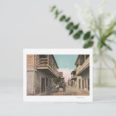 St. Augustine, Florida - Uitzicht van Charlotte St Briefkaart (Staand voorkant)