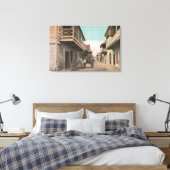 St. Augustine, Florida - Uitzicht van Charlotte St Canvas Afdruk (Insitu (Slaapkamer))