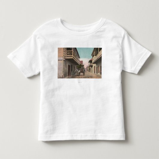 St. Augustine, Florida - Uitzicht van Charlotte St Kinder Shirts (Voorkant)