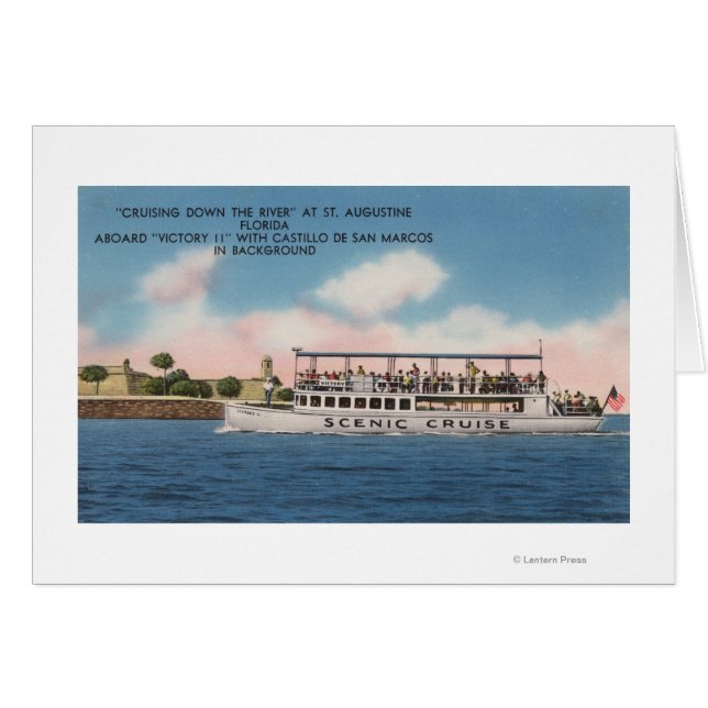 St. Augustine, Florida - Uitzicht van de Overwinni (Voorkant Horizontaal)